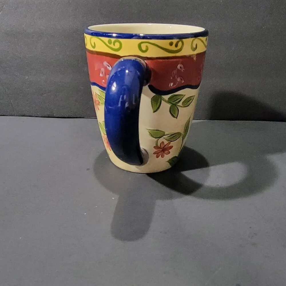 Pier 1 Valarta Floral  Coffee Mug